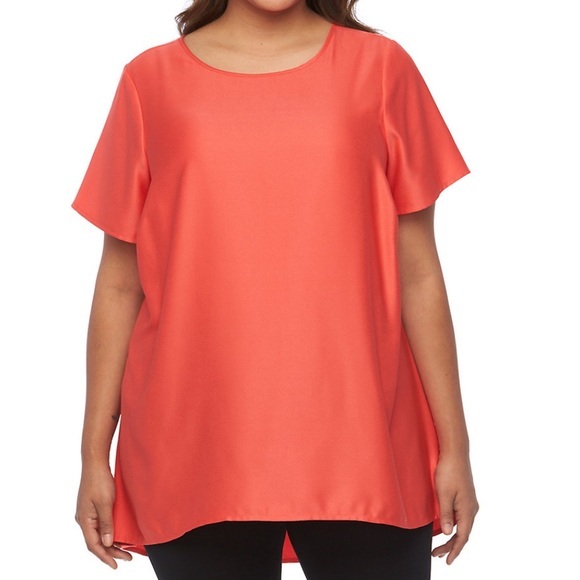 Apt. 9 Tops - Plus Size Woven Scoopneck Top